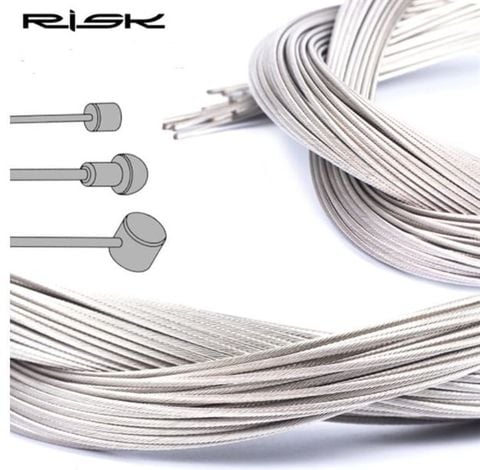 Dây phanh Đua màu inox trước