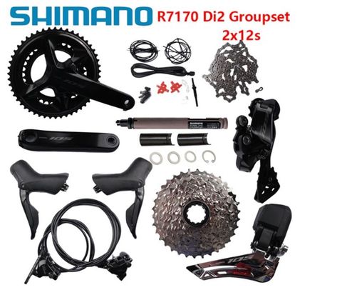 Bộ Group Điện Shimano 105 R7170 Di2 phanh đĩa không đĩa +BB