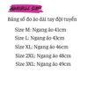 SIZE ÁO DÀI TAY ĐỘI TUYỂN