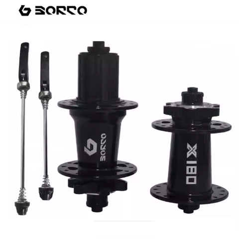 Hub trước sau cối nổ Borco X180 Phanh đĩa 6 ốc ti bật