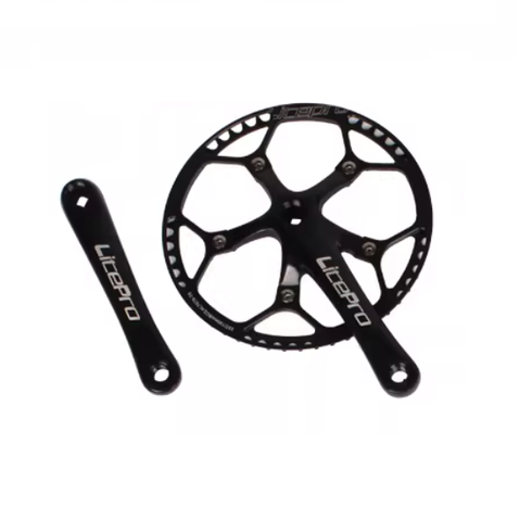 Đùi đĩa 1 tầng Litepro cốt vuông có chặn xích 130BCD AL7075 T6