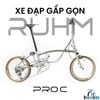 Xe đạp gấp gọn 3 khúc tiện lợi RUHM PRO C dễ dàng mang đi tàu điện, xe bus