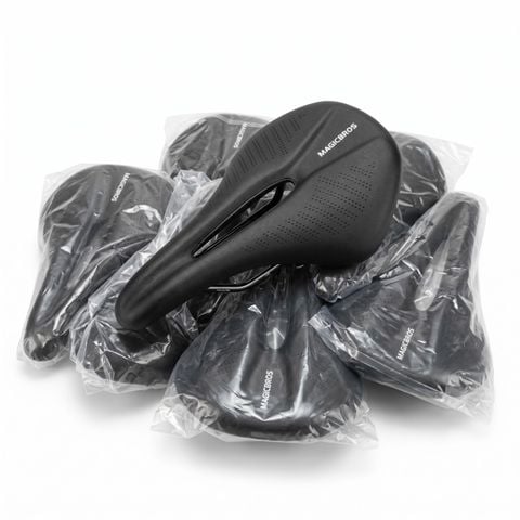 Yên xe đạp Magicbros rỗng giữa gọng thép mã 0603 MG-S105