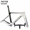Khung carbon FASTER SKY phanh đĩa kèm ghi đông mã 2404