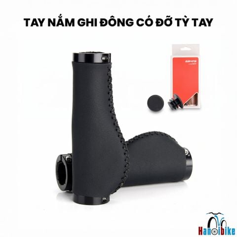 Tay nắm GRIPS da dẹt chỉ khâu có ốc chốt 2 đầu