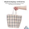 GIỎ XE ĐẠP, GIỎ XE MÁY ĐIỆN Vải Oxford Chống Nước - Gấp Gọn Tiện Lợi, Miệng Rút Dây An Toàn, Tháo Rời Làm Túi Xách Đa Năng