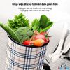 GIỎ XE ĐẠP, GIỎ XE MÁY ĐIỆN Vải Oxford Chống Nước - Gấp Gọn Tiện Lợi, Miệng Rút Dây An Toàn, Tháo Rời Làm Túi Xách Đa Năng