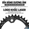 Đĩa Xe Đạp BCD 104 Răng Âm Dương 36T 38T - Đĩa Đơn Nhôm CNC Cao Cấp MOTSUV/VXM Độ Xe MTB