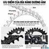 Đĩa Xe Đạp BCD 104 Răng Âm Dương 36T 38T - Đĩa Đơn Nhôm CNC Cao Cấp MOTSUV/VXM Độ Xe MTB
