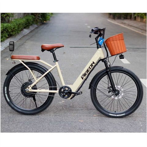 Xe Đạp Nữ Trợ Lực Điện Pigeon Nhật Bản