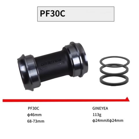 BB ép Gineyea PF30C ceramic cho trục 24 đường kính 46-46mm 2 đầu lồi