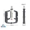 Pedal nhôm bạc đạn DRCKHROS DH204