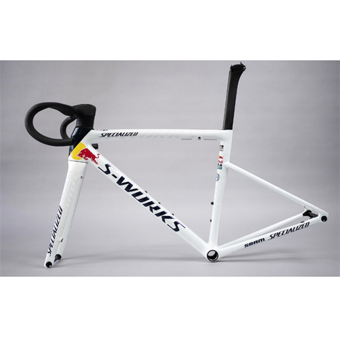 Khung carbon SWorks Tarmac SL8 phanh đĩa kèm ghi đông (bora redbull)