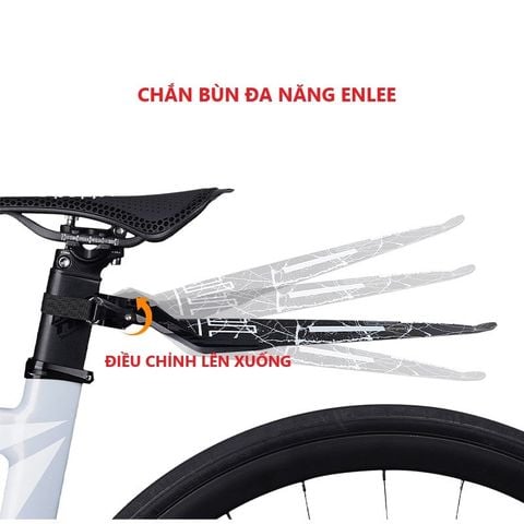 Chắn bùn ENLEE RACE đa năng bắt cọc yên dẹt mẫu 2026