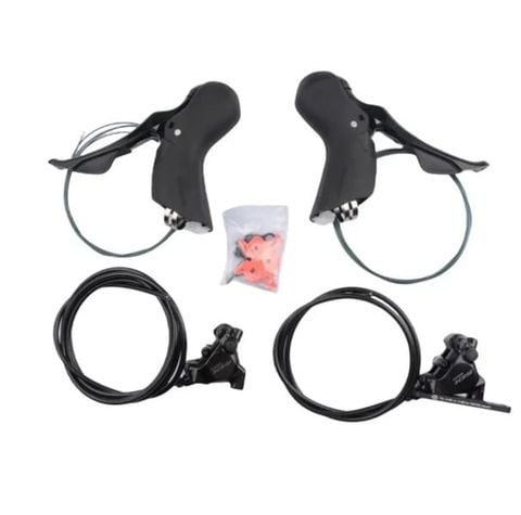 Tay đề lắc và phanh dầu xe đạp SHIMANO 105 7120 +7170
