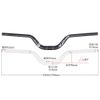 Ghi đông MTB nhôm Lebycle bản cao 90mm mã MY 07