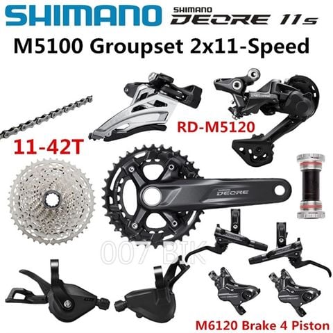 Bộ group MTB Shimano Deore M5100 không phanh