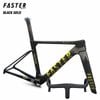Khung carbon FASTER SKY phanh đĩa kèm ghi đông mã 2404