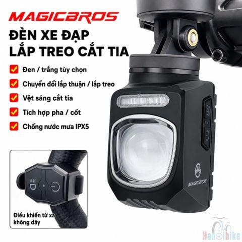 Đèn trước gắn ghi đông xe đạp siêu sáng MAGICBROS ESLNF mã YQ810