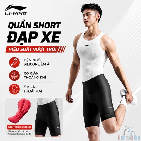 Quần đạp xe Li-Ning có đệm mông Chính Hãng