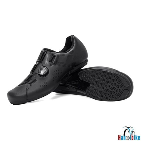 Giày không cá Santic Firmament Unisex Lock-Free khoá vặn MÀU ĐEN