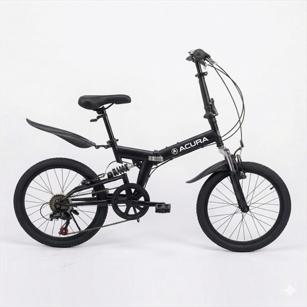 Xe đạp gấp 2 giảm sóc mã DAS 7speed – Hanoibike shop