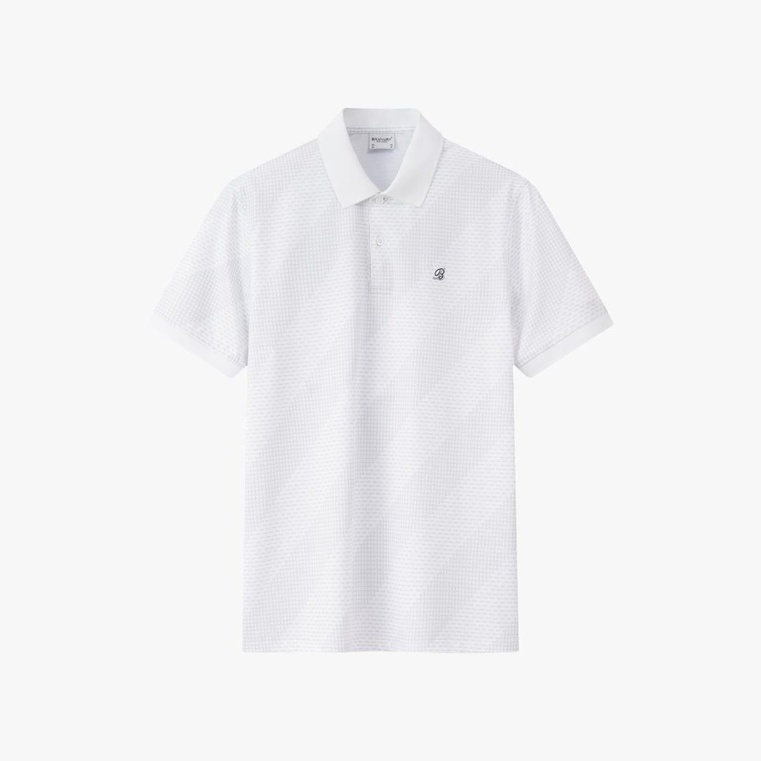  Áo Polo Trắng Thiết Kế Hoạ Tiết Cao Cấp 1APCH649TRK 