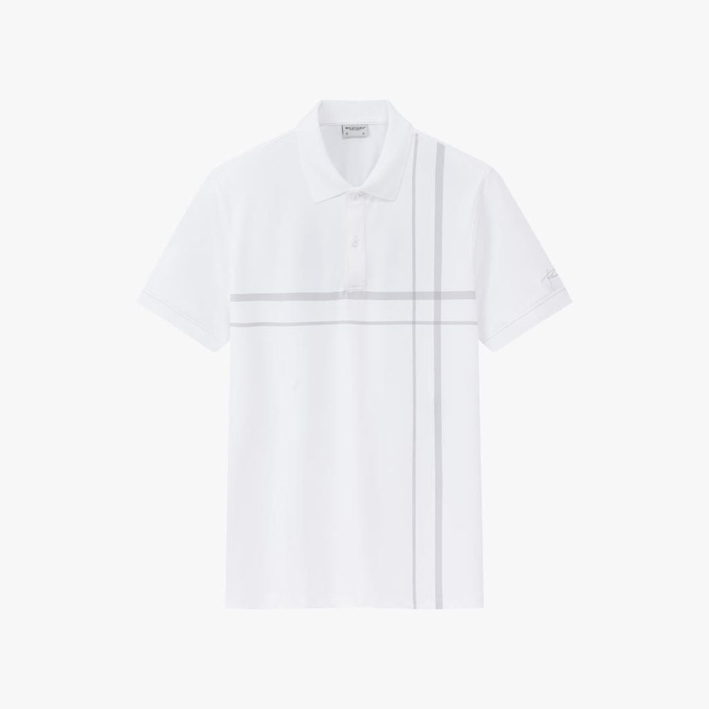  Áo Polo Trắng Thiết Kế Đường Kẻ Sọc Cao Cấp 1APCT629TRK 