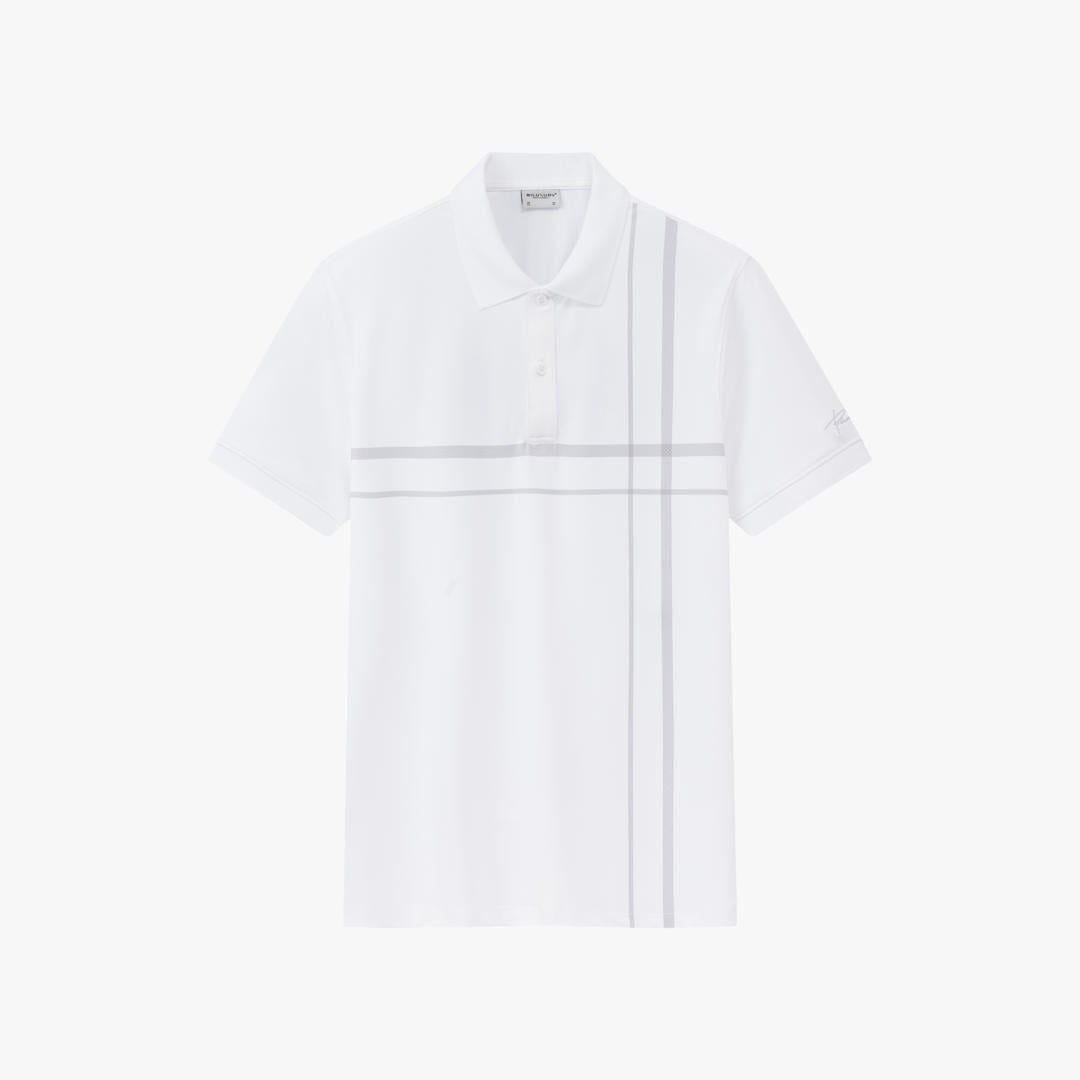  Áo Polo Trắng Thiết Kế Đường Kẻ Sọc Cao Cấp 1APCT629TRK 