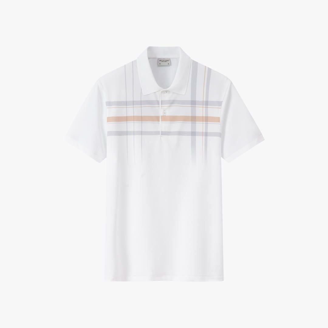  Áo Polo Trắng Thiết Kế Hoạ Tiết Cao Cấp 1APCT652TRK 