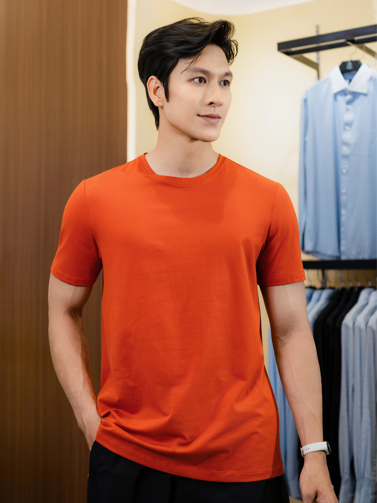  Áo Phông Cotton Thiết Kế Cơ Bản 1APKT610-M1T1 
