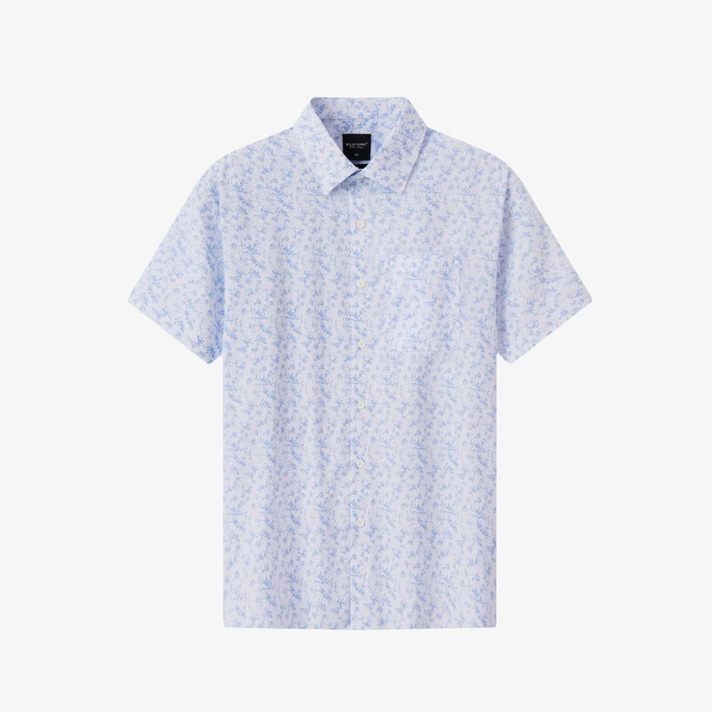  Áo Sơ Mi Cộc Tay Có Túi Thiết Kế Hoạ Tiết Cao Cấp 1SMCH664TRK 