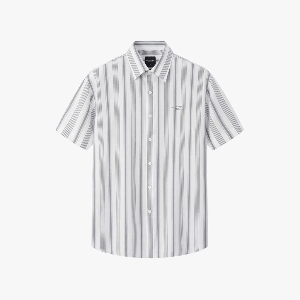  Áo Sơ Mi Cộc Tay Thiết Kế Kẻ Sọc 1SMCS663TRK 