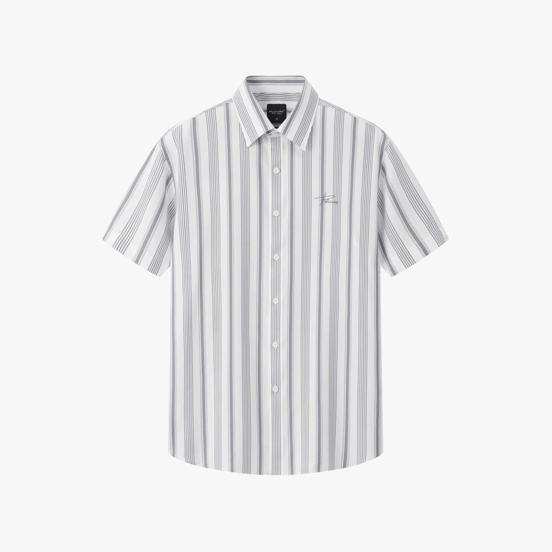  Áo Sơ Mi Cộc Tay Thiết Kế Kẻ Sọc 1SMCS663TRK 