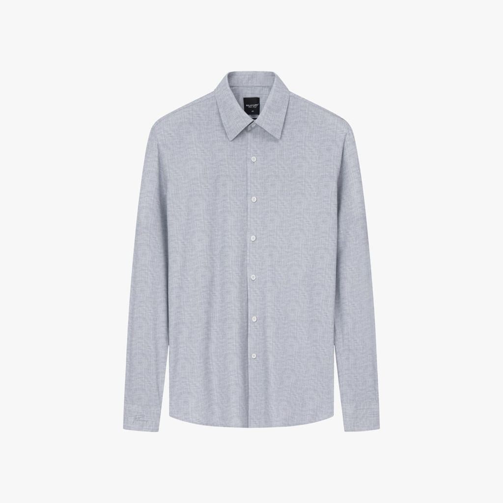  Áo Sơ Mi Dài Tay Ghi Xám Thiết Kế Hoạ Tiết Cao Cấp 1SMDH602GHX 