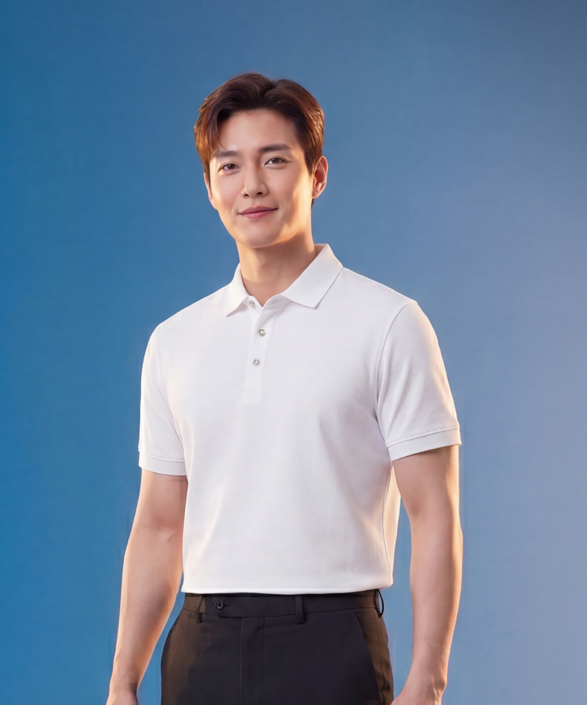  Áo Polo Trắng Biluxury Thiết Kế Basic 9APCB595TRK 
