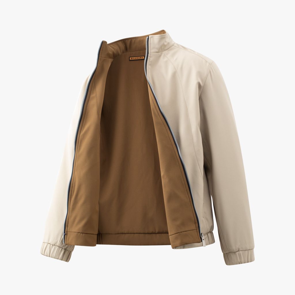  Áo Khoác Jacket Nâu Thiết Kế 2 Mặt 8AG2T039NAU 