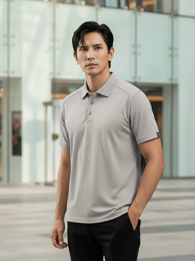  AirCool Polo “Polo siêu nhẹ – Mặc như không, mát như đá!” 8APCB428GHS 