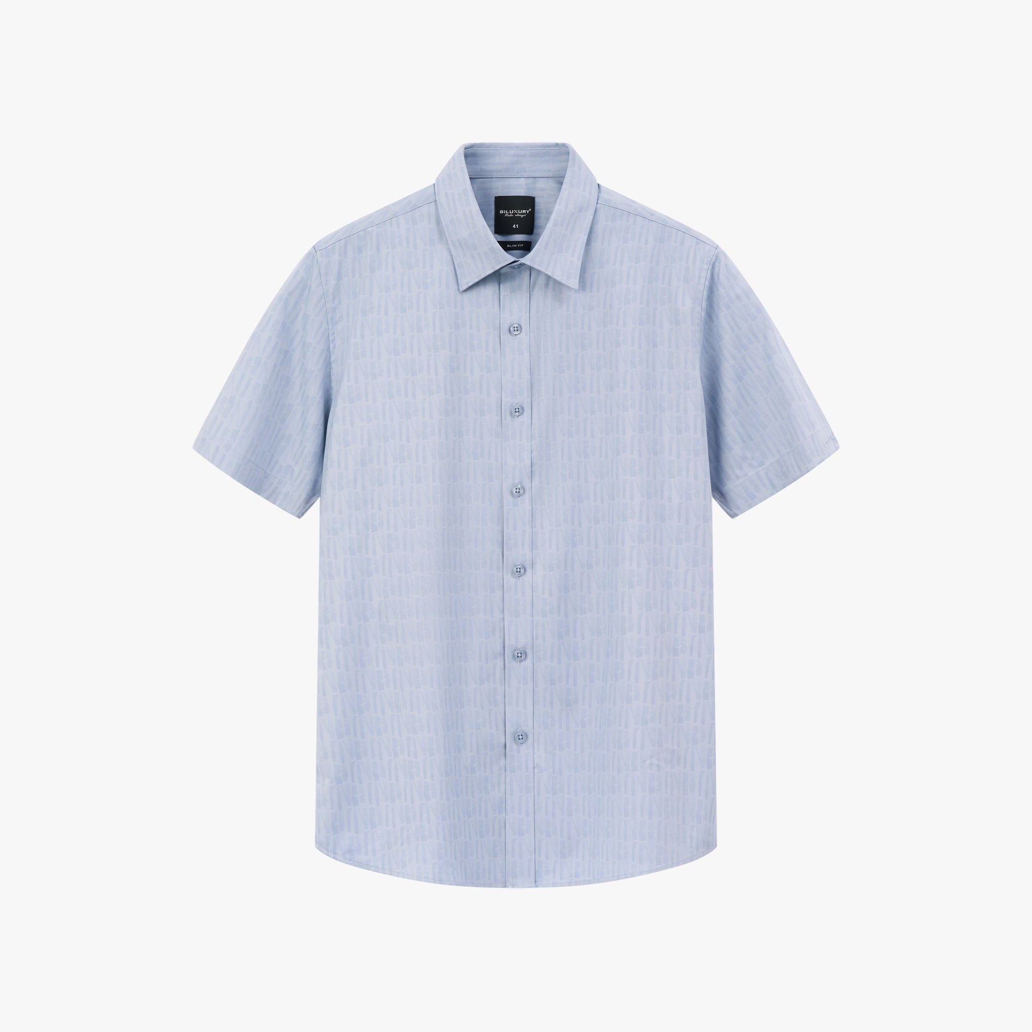  Áo Sơ Mi Cộc Tay Thiết Kế Hoạ Tiết Cao Cấp 8SMCH424XAH 