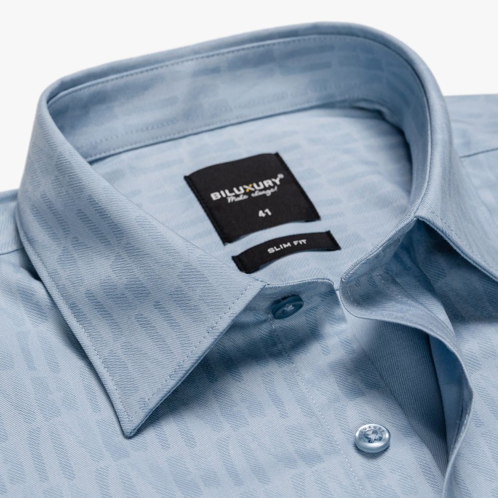  Áo Sơ Mi Cộc Tay Thiết Kế Hoạ Tiết Cao Cấp 8SMCH424XAH 