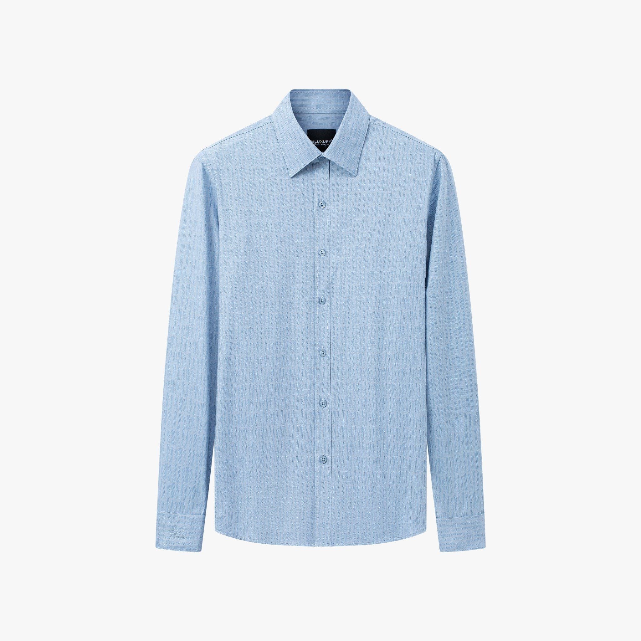  Áo Sơ Mi Dài Tay Phối Hoạ Tiết Cao Cấp, Chống Nhăn Nhàu, Chống Bám Bẩn 8SMDH473XAH 