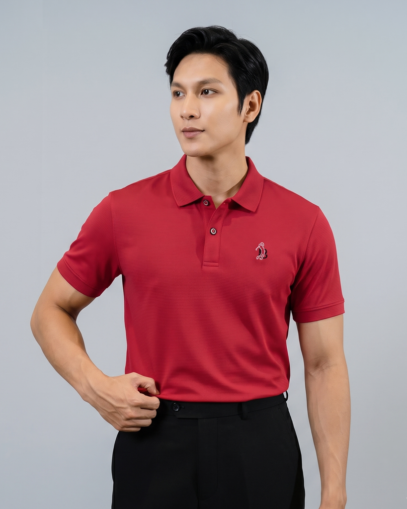  Áo Polo Đỏ Biluxury Golf Cao Cấp Thiết Kế Basic 9APCB914DOD 