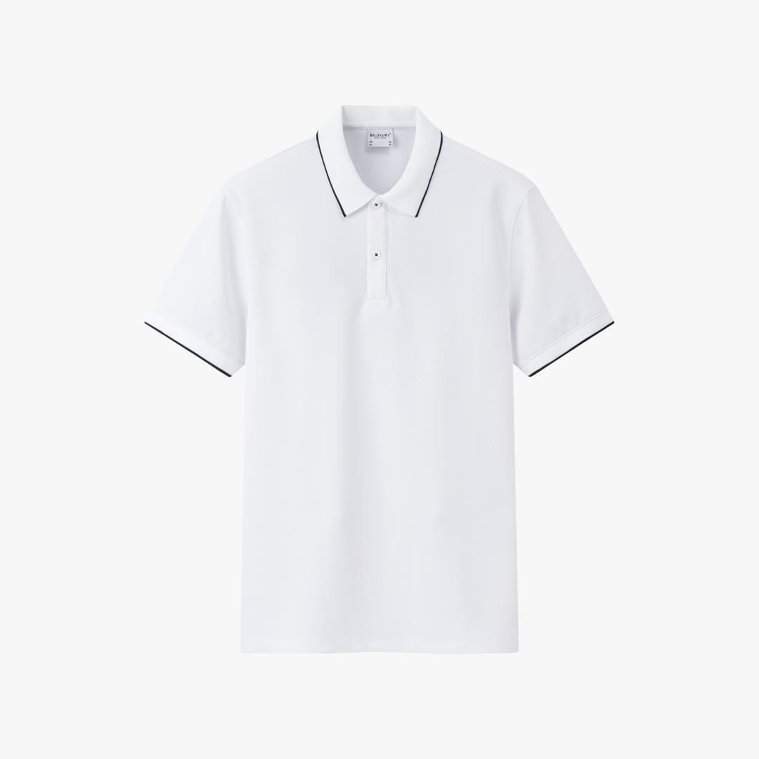 Áo Polo Trắng Cao Cấp Thiết Kế Basic 9APCB594TRK 