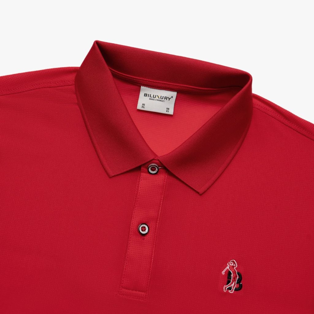  Áo Polo Đỏ Biluxury Golf Cao Cấp Thiết Kế Basic 9APCB914DOD 