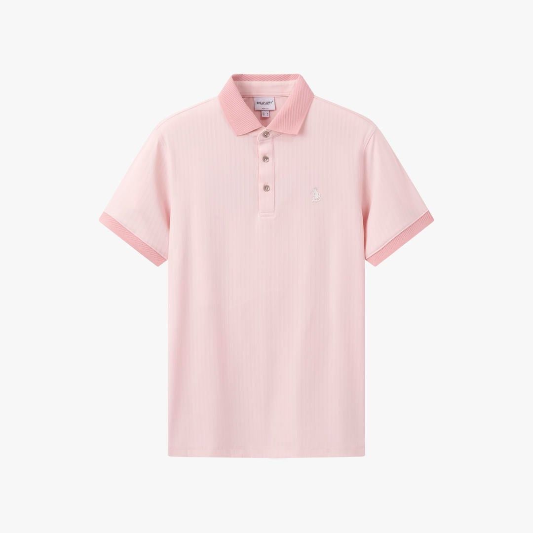  Áo Polo Hồng Thiết Kế Hoạ Tiết Cao Cấp 9APCH562HOG 
