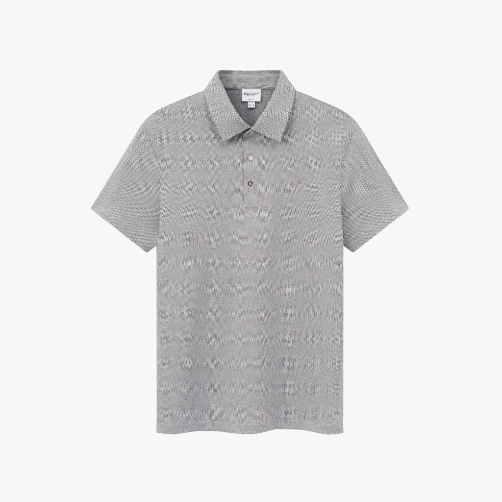  Áo Polo Xám Thiết Kế Hoạ Tiết, Thoáng Mát, Co Giãn, Bền Màu 9APCH590XAM 