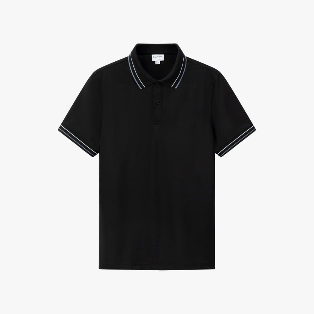  Áo Polo Đen Thiết Kế Basic, Thoáng Mát, Bền Màu 9APCT051DEN 