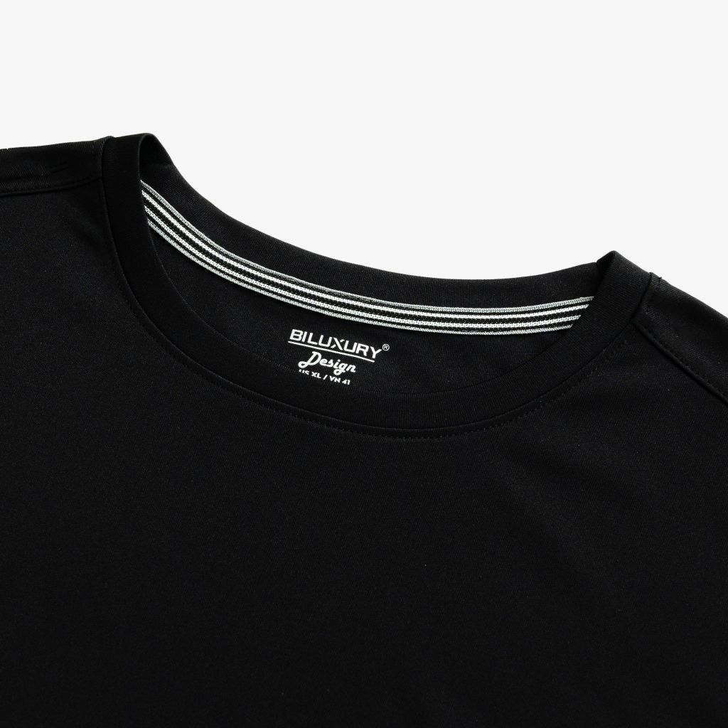  Áo Thun Giữ Nhiệt Đen Thiết Kế Basic Bền Màu, Co Dãn 9ATOT500DEN 