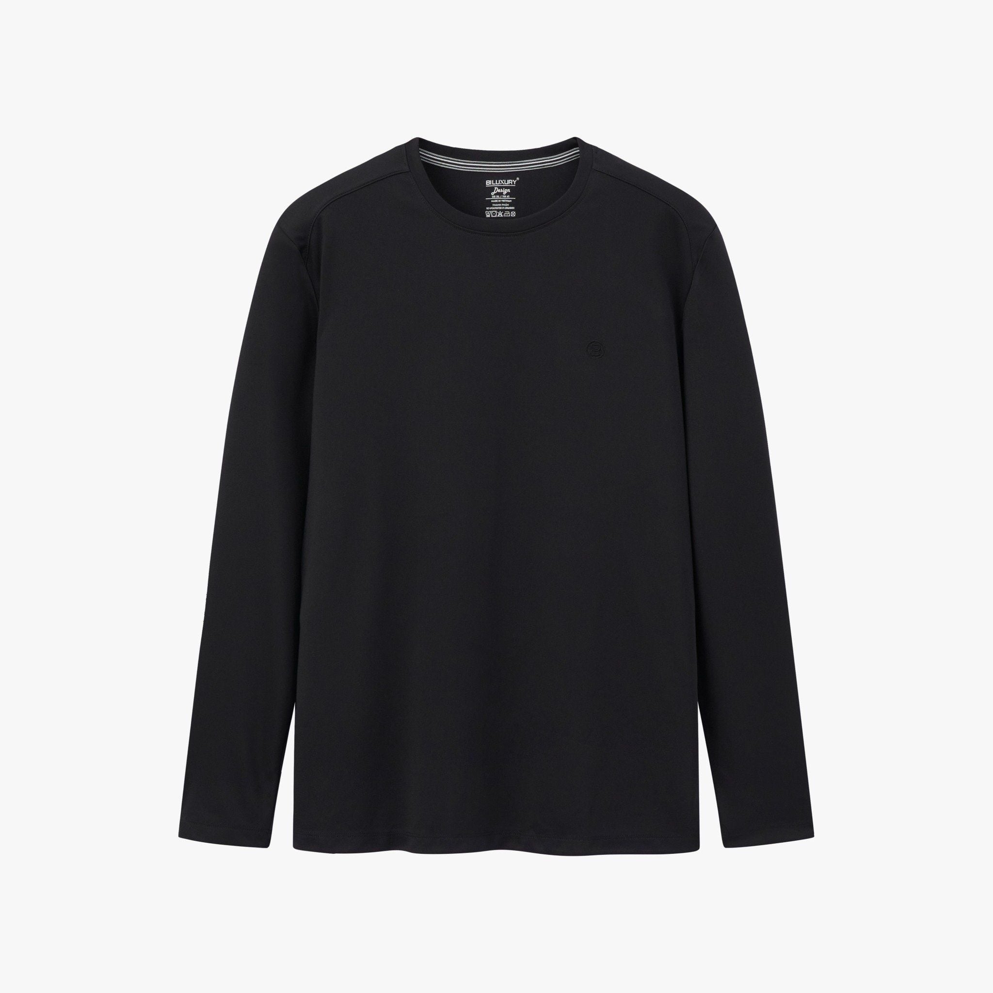  Áo Thun Giữ Nhiệt Đen Thiết Kế Basic Bền Màu, Co Dãn 9ATOT500DEN 