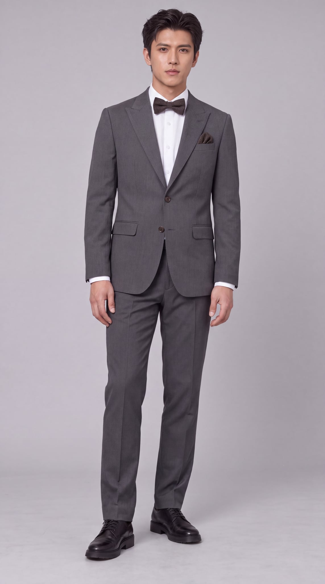  Bộ Suit Cưới Ghi Tối Biluxury Cao Cấp 9AVBB503GHT_9QAVB503GHT 